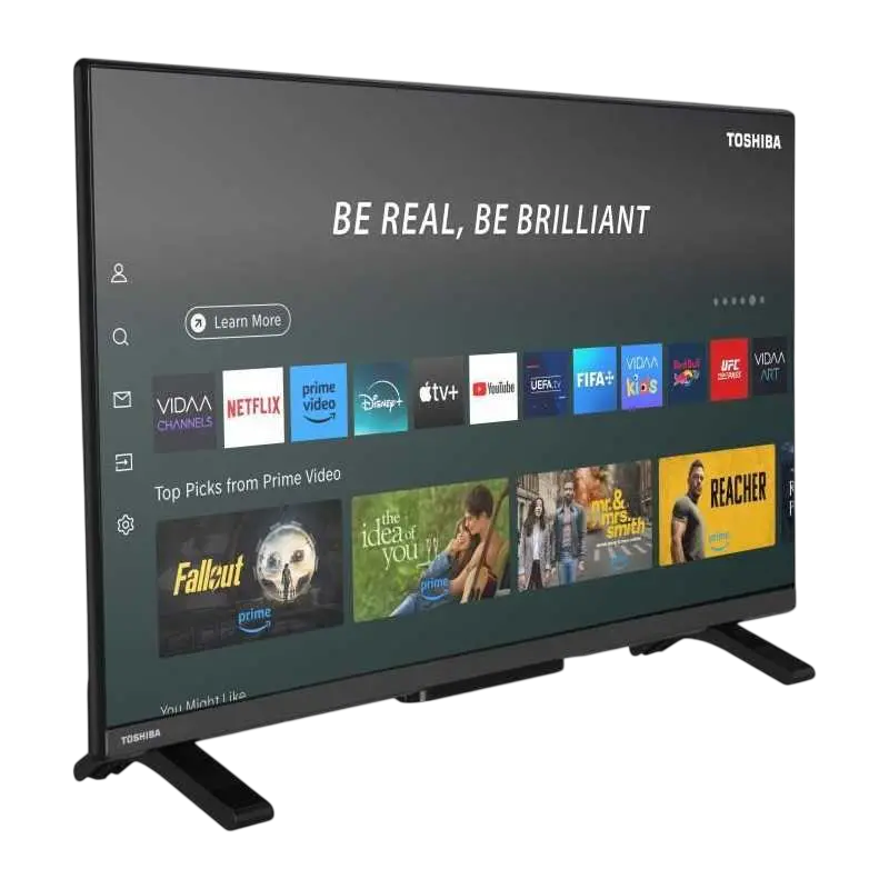 32" LED SMART TV TOSHIBA 32LV2563DG, Full HD, VIDAA OS, Black