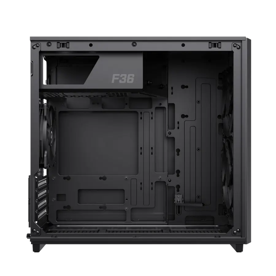 Placa de extensie Gamemax F36 Dark, Micro-ATX, Fără sursă de alimentare, Negru