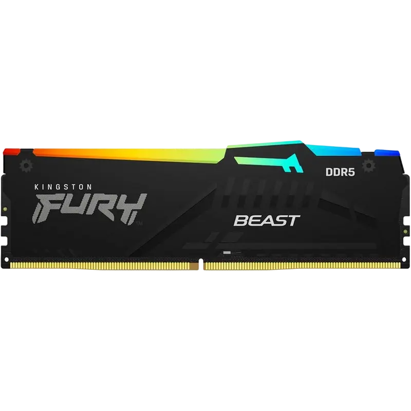 Memorie RAM Kingston FURY Beast RGB, DDR5 SDRAM, 6000 MHz, 64GB, KF560C36BBEAK2-64