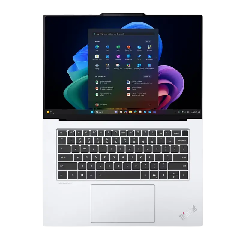 Ноутбук для бизнеса 15,3" Lenovo ThinkPad X9-15 Gen 1, Белый, Intel Core Ultra 7 258V, 32Гб/1024Гб, Windows 11 Pro