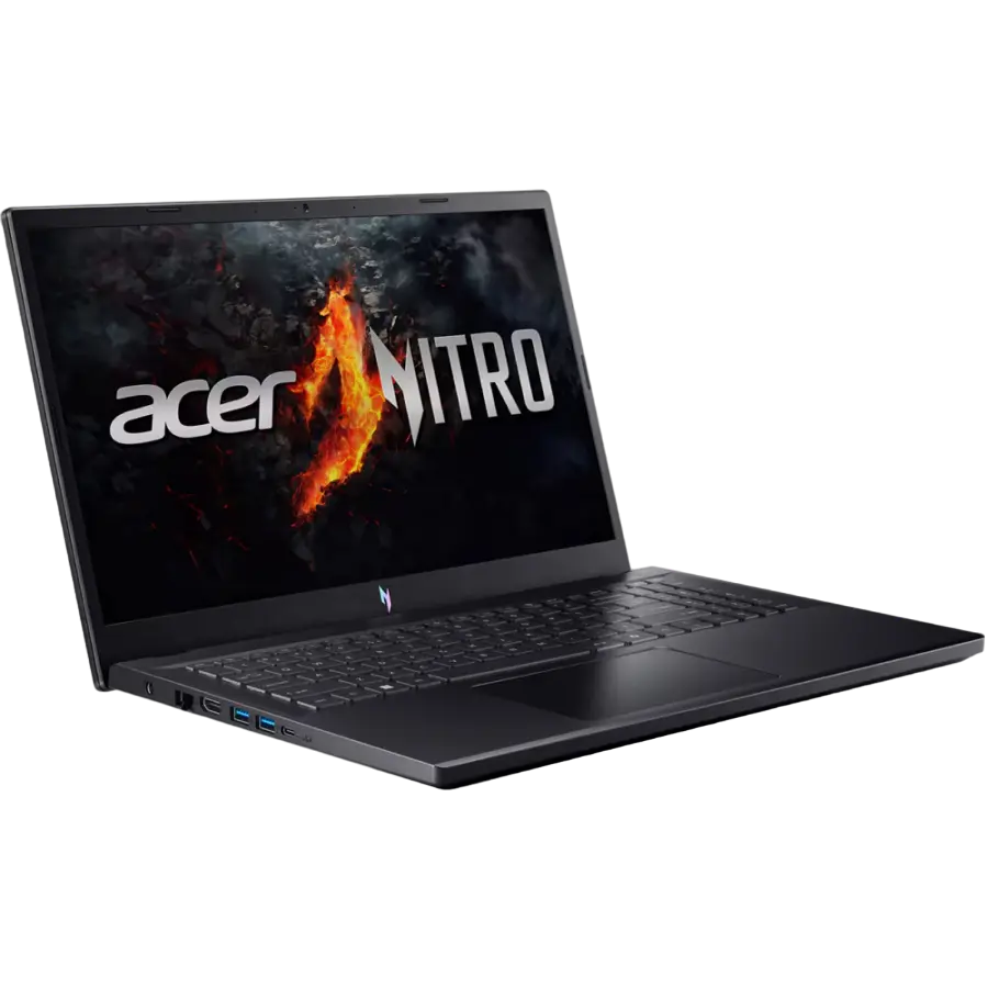 Laptop de joc 15,6" Acer Nitro V15 ANV15-41, Obsidian Black, AMD Ryzen 5 6600H, 16Gb/1024Gb, Linux eShell