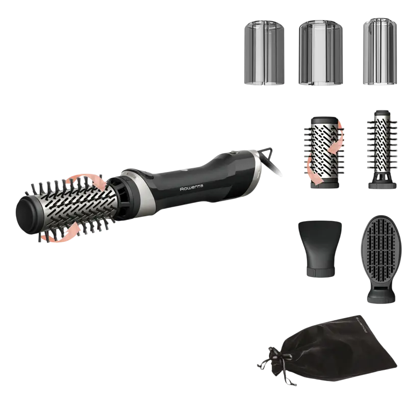 Uscător de păr-perie Rowenta UB9540F0, 1000W, Negru
