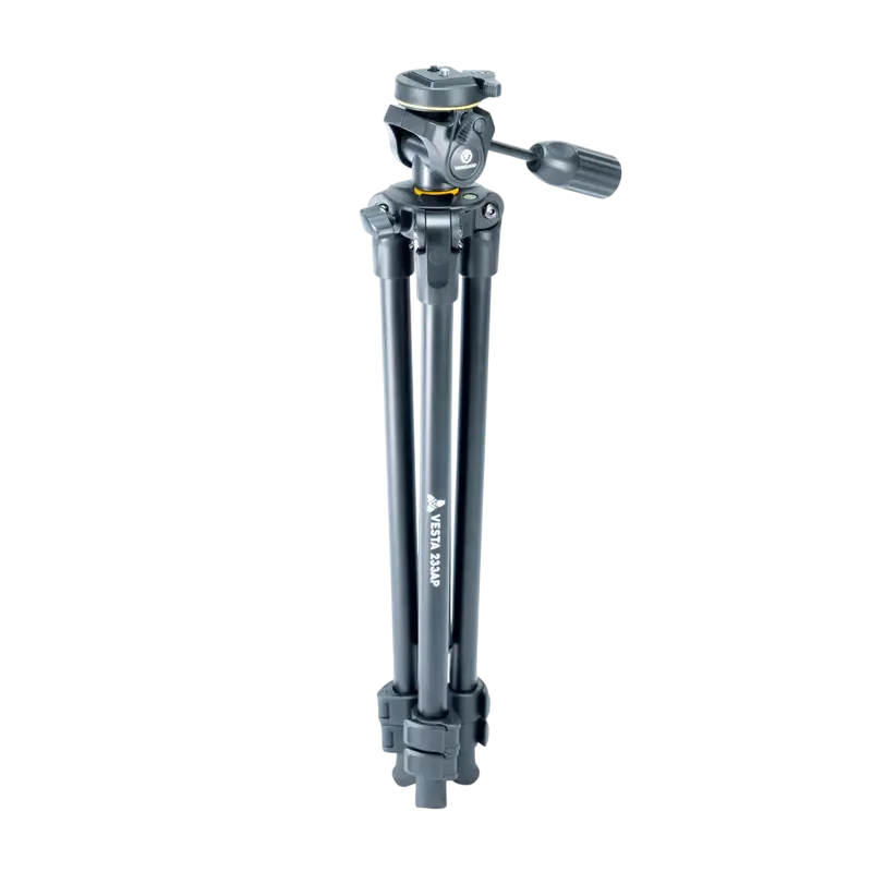 Trepied pentru camere video Vanguard VESTA GOT 233AP, cap panoramic cu 3 axe, Negru
