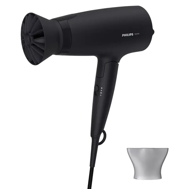 Uscător de păr Philips BHD308/10, 1600W, Negru