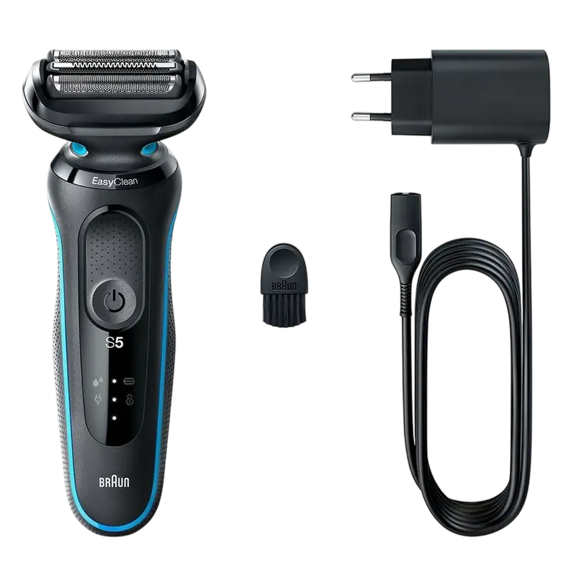 Aparat de ras electric Braun 51-M1000s, Negru | Albastru