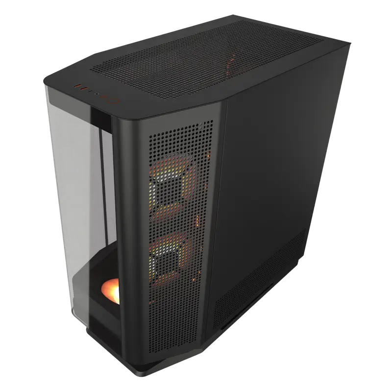 Carcasă PC Cougar FV 270 RGB, Midi-Tower, Fără PSU, Negru