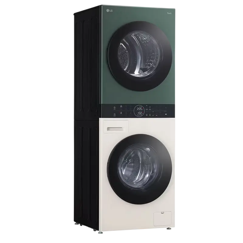 Mașină de spălat cu uscător LG WT1210EGF, 12kg, Verde | Bej