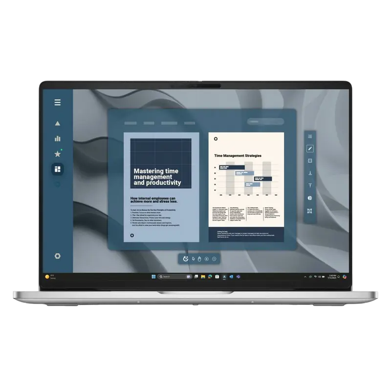 Laptop Business 16" DELL Pro 16 PC16255, Platinum, AMD Ryzen AI 7 350, 16GB/512GB, Windows 11 Pro