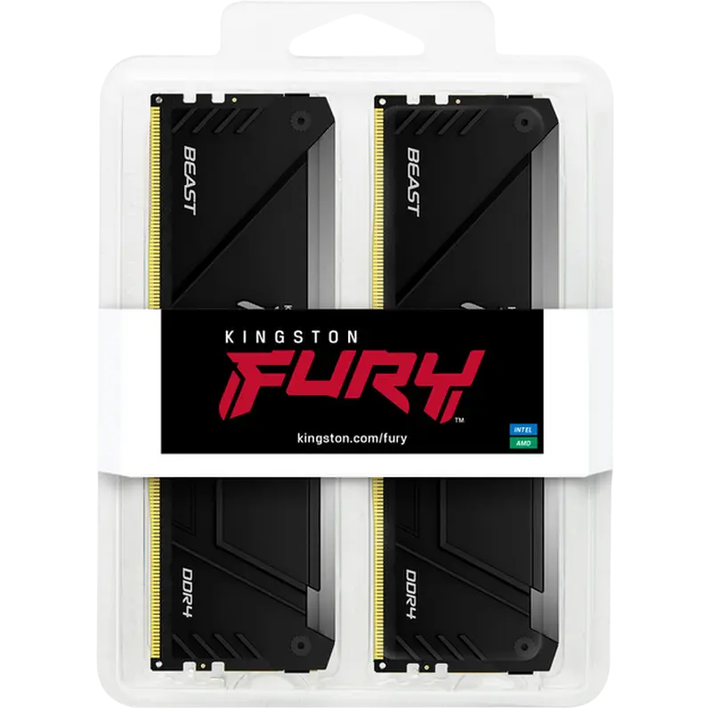 Оперативная память Kingston FURY Beast RGB, DDR4 SDRAM, 3600 МГц, 32 Гб, KF436C18BB2AK2/32