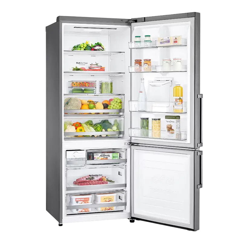 Холодильник LG GBF567PZCMB, DoorCooling+, Серый