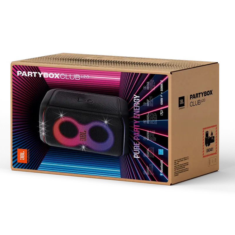 Sistem audio JBL PartyBox CLUB 120, Negru