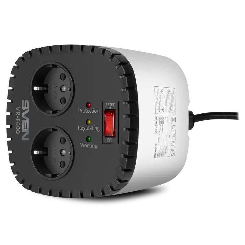 Stabilizator de Tensiune SVEN VR-F600, Alb
