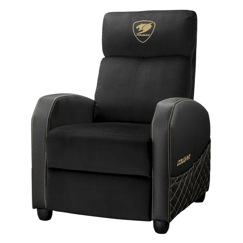 Scaun Gaming Cougar Ranger Elite, Țesătură, PU Piele, Auriu