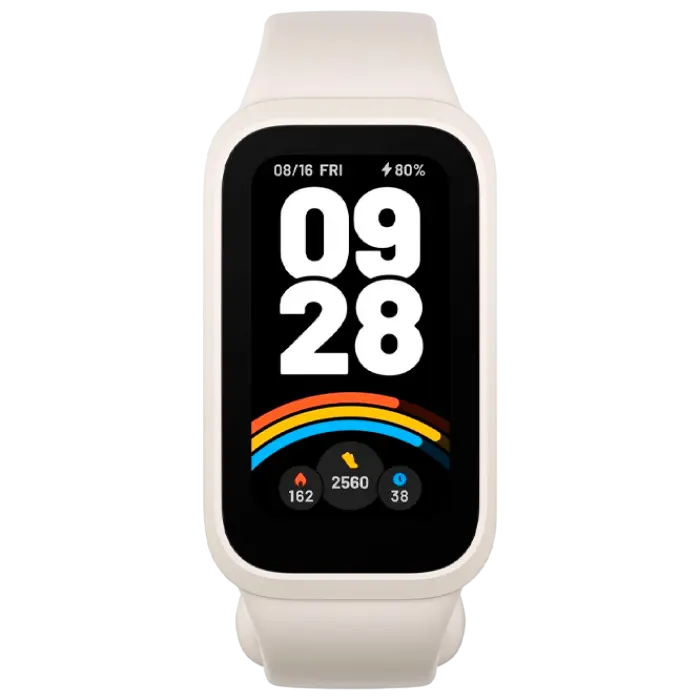 Ceasuri sportive/de antrenament Xiaomi Smart Band 9 Active, Bej | Alb
