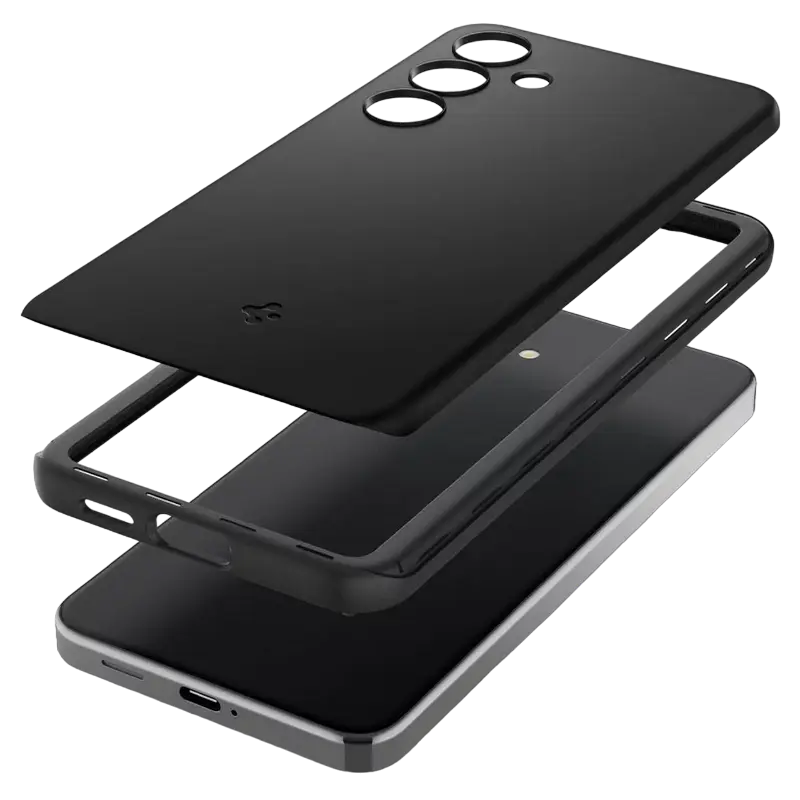 Husa Spigen Samsung Galaxy S24, Thin Fit, Negru