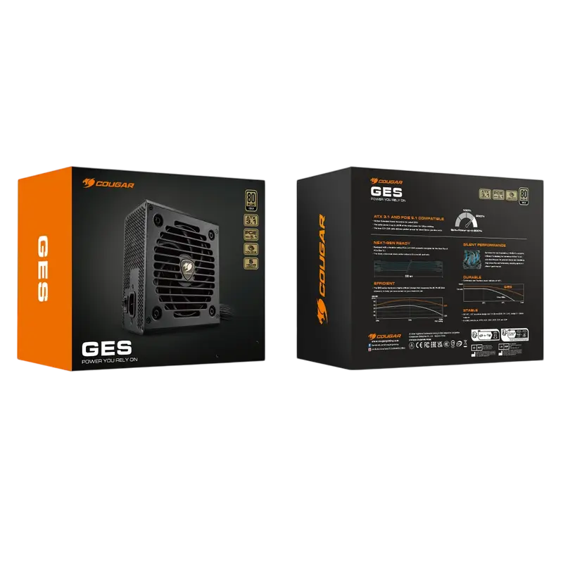 Sursă Alimentare PC Cougar Power GES 850, 850W, ATX, Nemodular