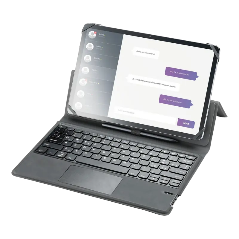 Husă pentru tabletă Cellularline Keyboard Case, 11", Negru