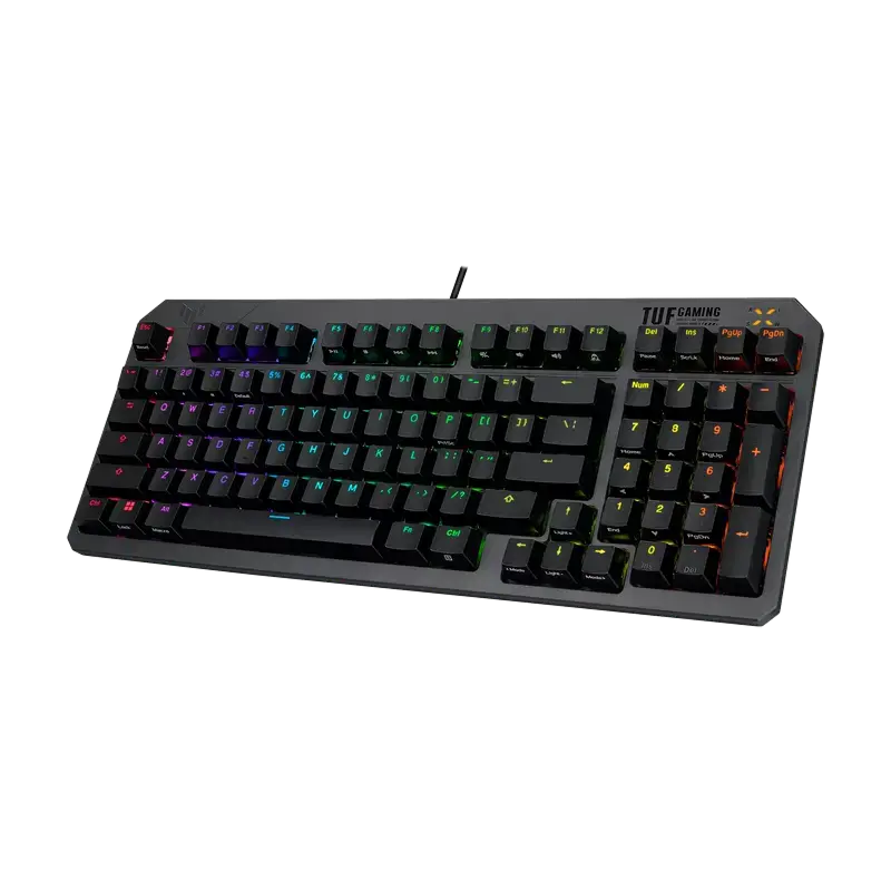 Клавиатура ASUS TUF Gaming K3 Gen II, Проводное, Чёрный