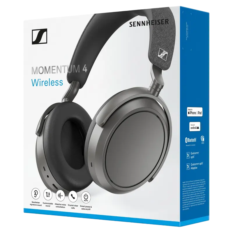 Căști Sennheiser Momentum 4, Grafit
