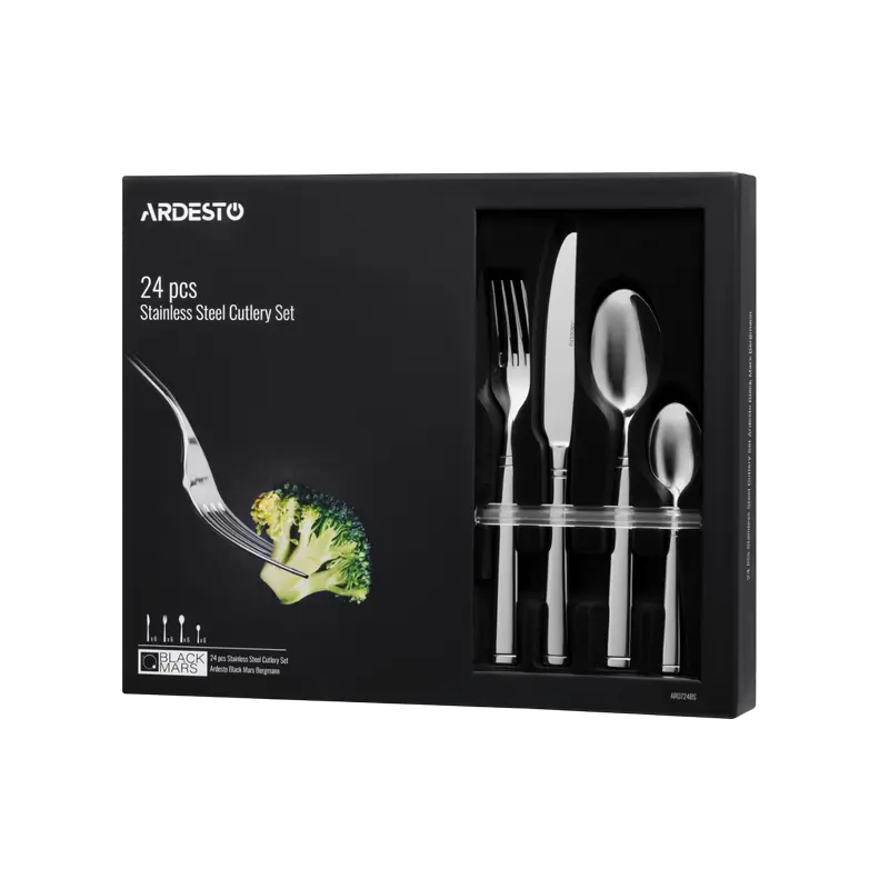 Набор столовых приборов Ardesto AR0724BS, Нержавеющая сталь