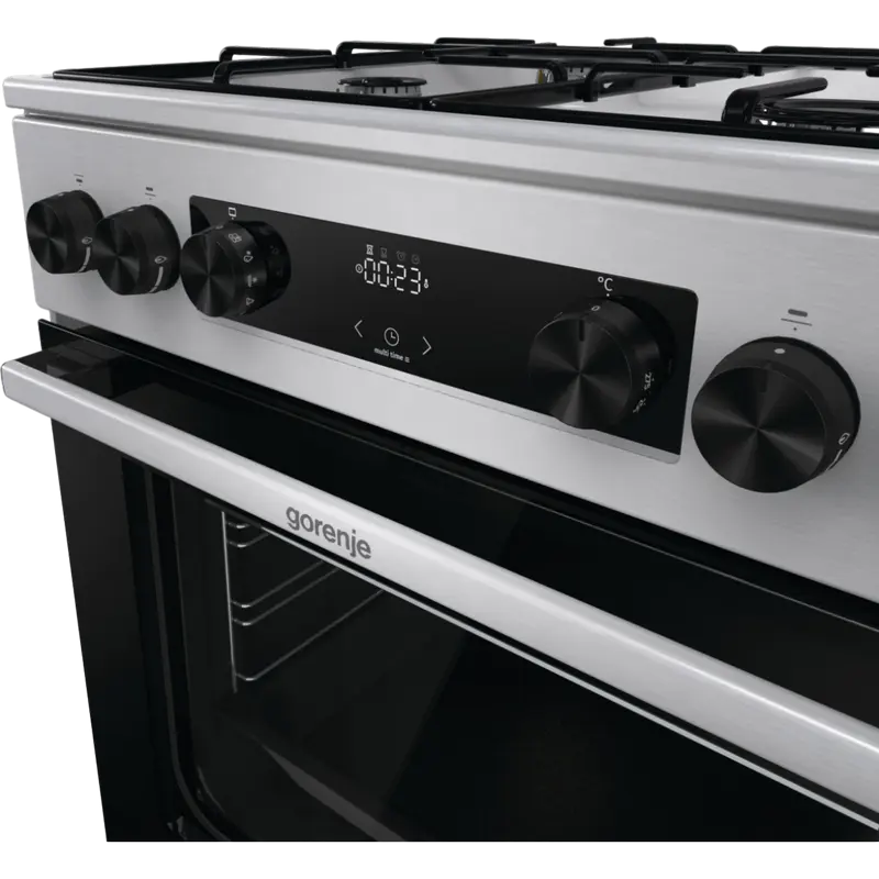 Aragaz Mixt Gorenje GKS6C70XJ, Oțel inoxidabil