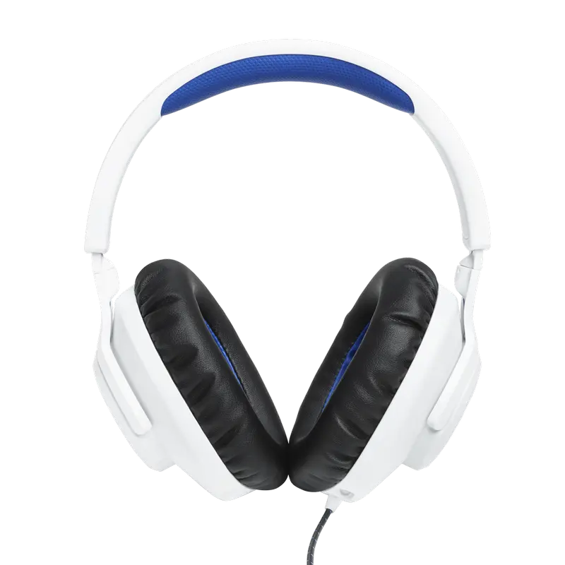 Căști JBL Quantum 100P, Cu fir, Alb | Albastru