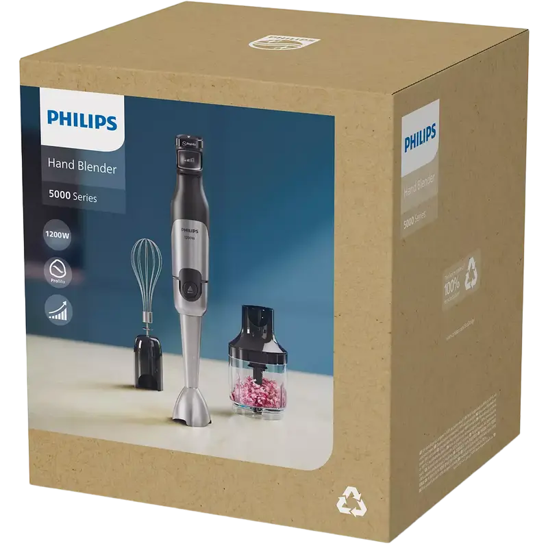 Blender de mână Philips HR2683/00, Negru