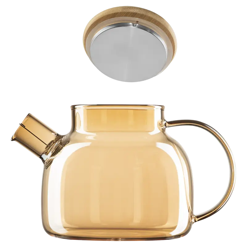 Ceainic cu infuzor Ardesto AR3010GBG, 1L, Transparent | Auriu