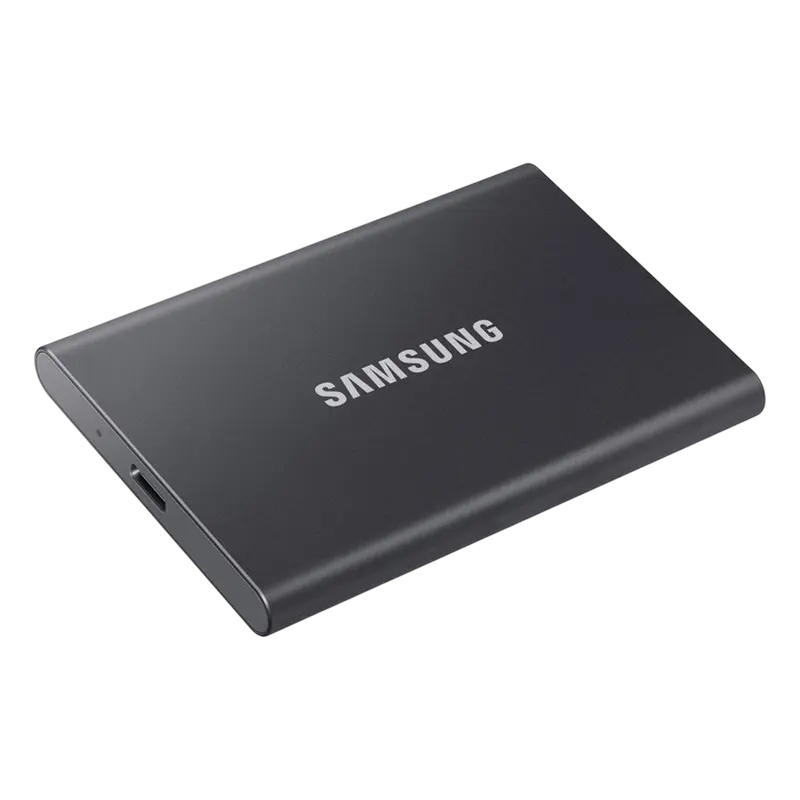 SSD portabil extern Samsung T7, 4 TB, Titan Gray (MU-PC4T0T/WW)