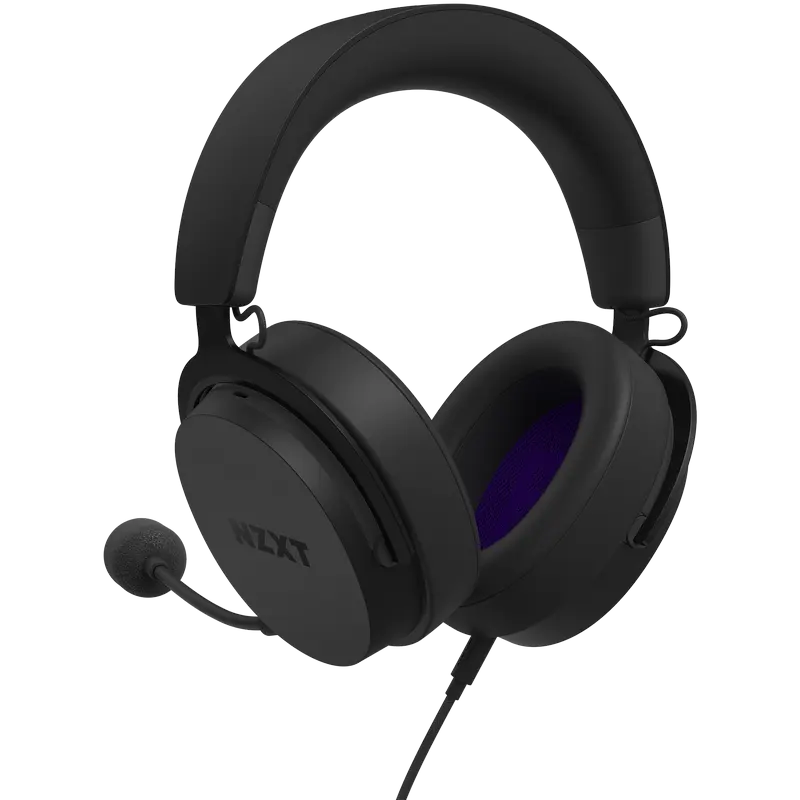 Игровые наушники / гарнитура NZXT Relay, Проводной аналоговый, Чёрный