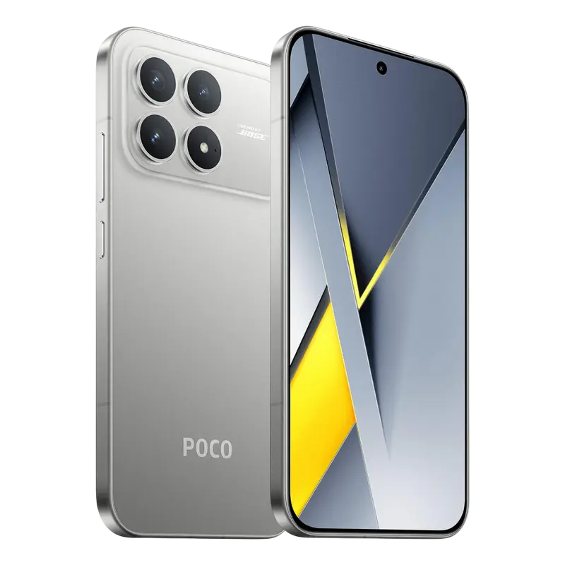 Смартфон Xiaomi Poco F8 Pro, 12Гб/512Гб, Серебристый