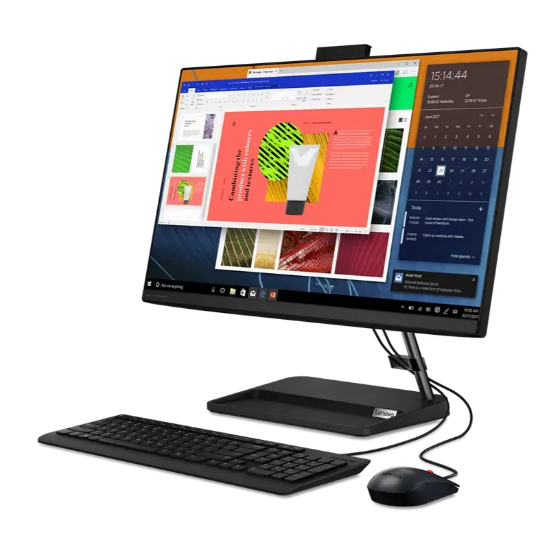 Computer All-in-One Lenovo IdeaCentre AIO 3 24ALC6, 23,8", AMD Ryzen 7 7730U, 16GB/512GB, Fără SO, Negru