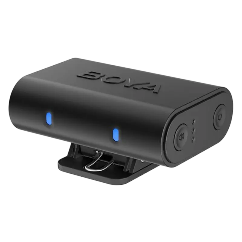 Microfon portabil pentru înregistrare vocală Boya Magic, Fără fir, Negru