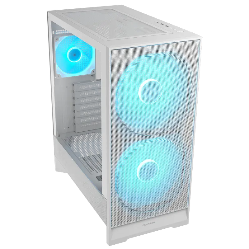 Carcasă PC Cougar Airface 180, Midi-Tower, Fără PSU, Alb