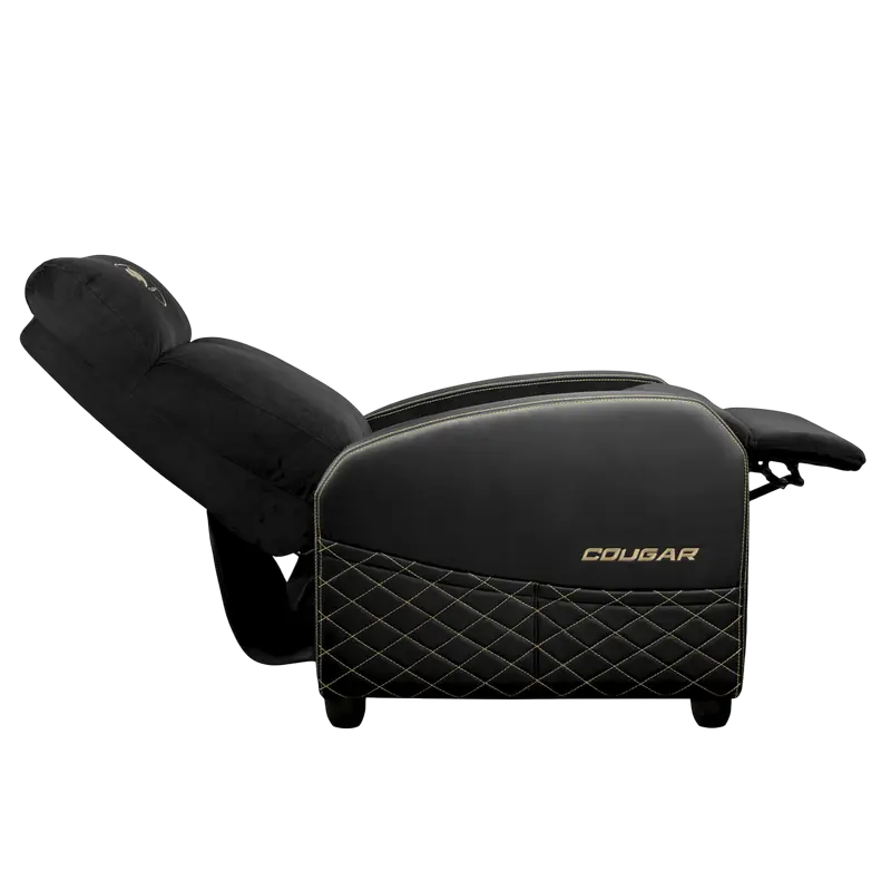 Scaun Gaming Cougar Ranger Elite, Țesătură, PU Piele, Auriu