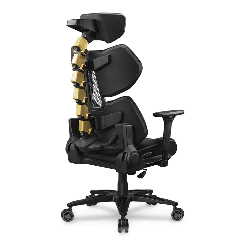 Scaun Gaming Cougar Terminator Elite, PU Piele, Negru | Auriu