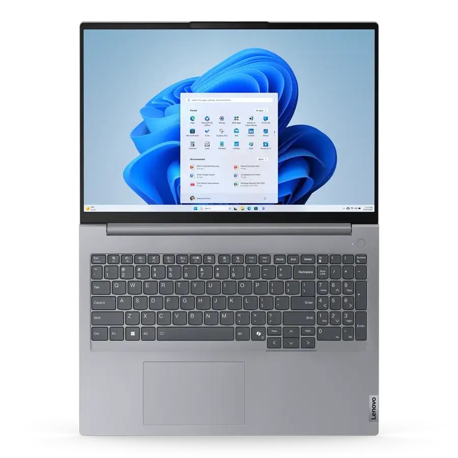 Laptop pentru afaceri 16" Lenovo ThinkBook 16 G7 IML, Arctic Grey, Intel Core Ultra 7 155H, 16GB/1024GB, Fără OS