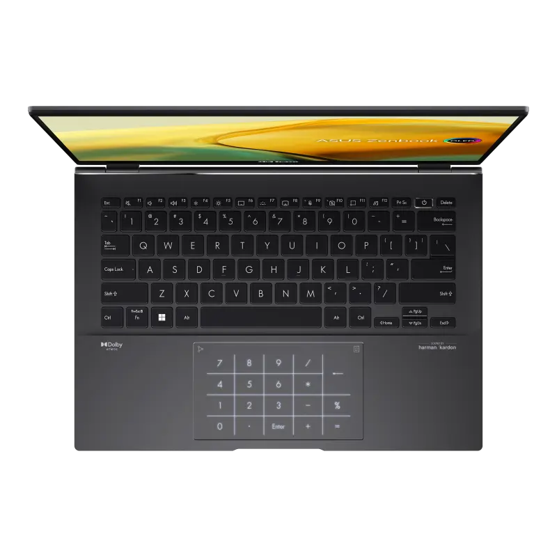 Laptop 14" ASUS Zenbook 14 UM3402YA, Jade Black, AMD Ryzen 5 7430U, 16GB/512GB, Fără SO