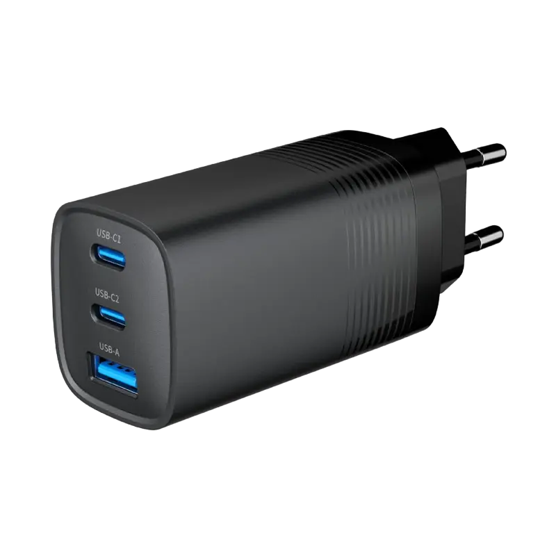 Зарядное устройство Gembird TA-UC-PDQC65-01-BK, 65Вт, Чёрный