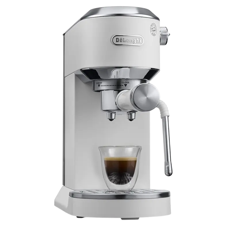 Cafetiera manuala DeLonghi EC890WI, 1450W, Alb
