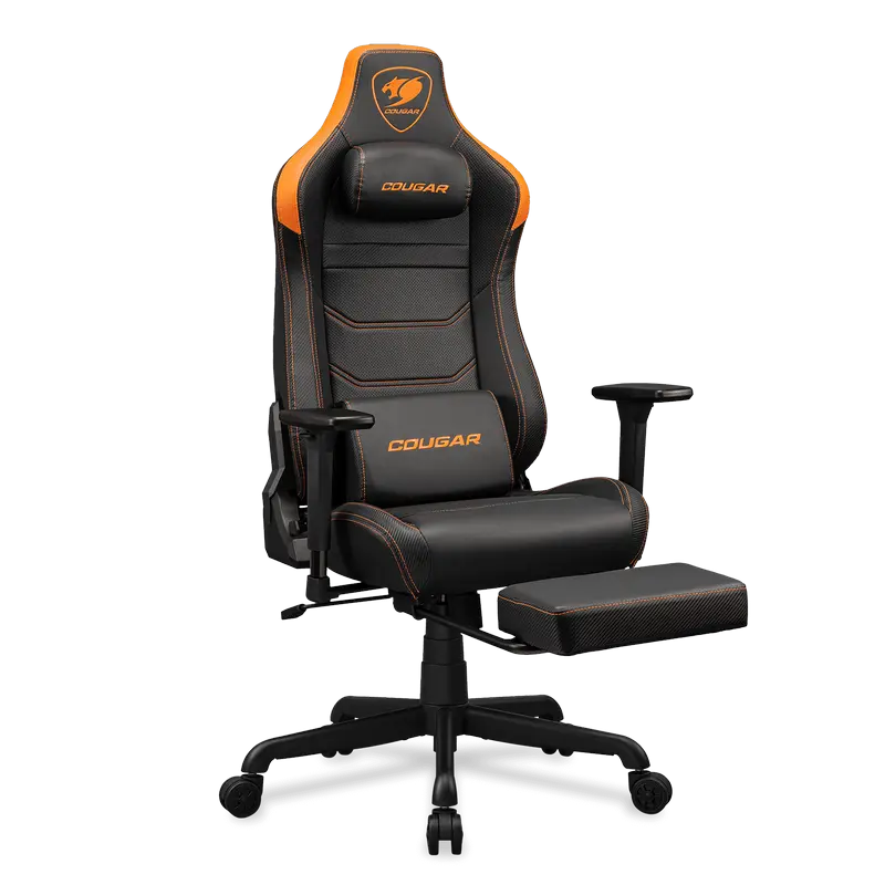 Scaun Gaming Cougar Armor EVO S, PU Piele, Negru | Portocaliu