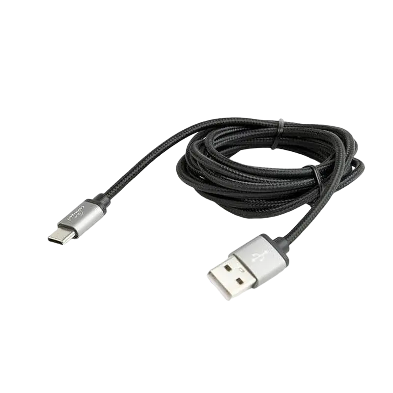 Cablu pentru încărcare și sincronizare Cablexpert Type-C/USB2.0, 1.8 m, Negru