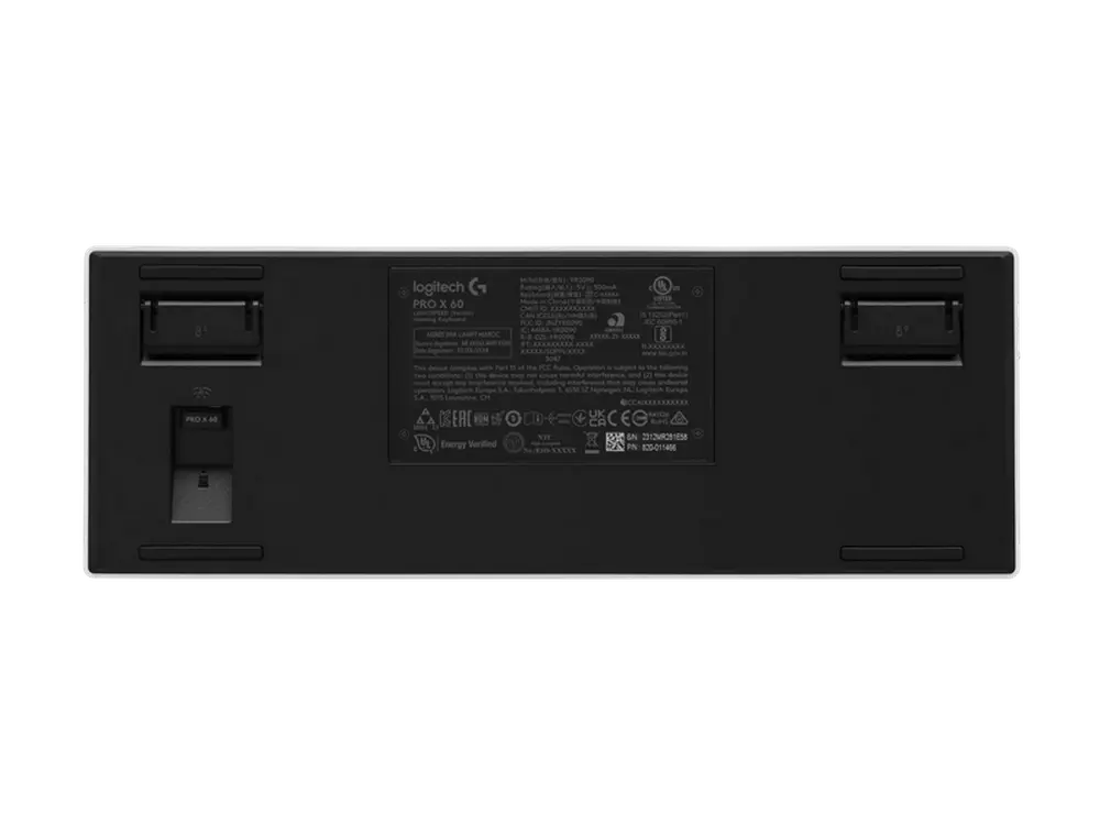 Клавиатура Logitech G PRO X 60, Проводное / беспроводное, Белый