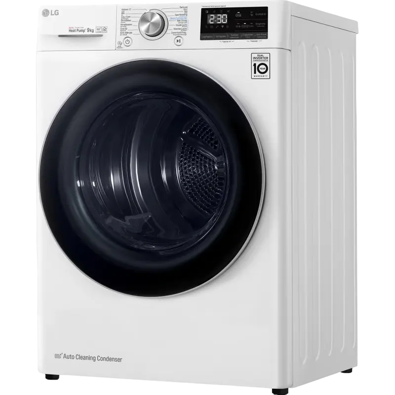 Uscător de rufe LG RH80V9AV3N, 8kg, Alb