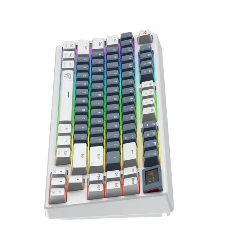 Клавиатура Havit KB884L, Проводное, Белый | Синий