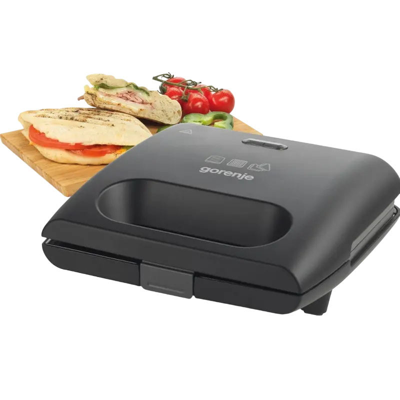 Aparat pentru sandwich multifunctional Gorenje SM703GCB, Negru