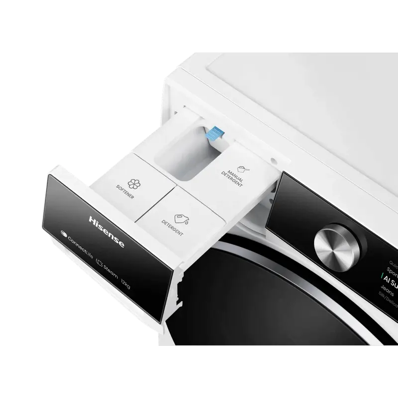 Mașină de spălat Hisense WF7S1247BW, 12kg, Alb