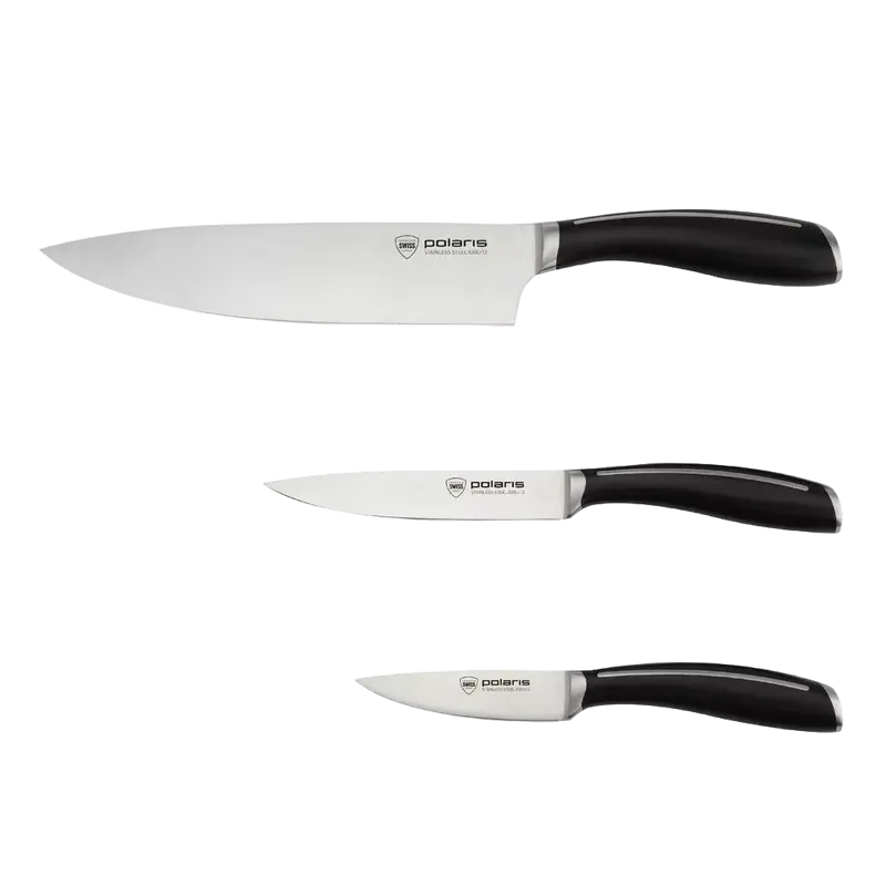 Set de cuțite Polaris Stein-4BSS, Negru