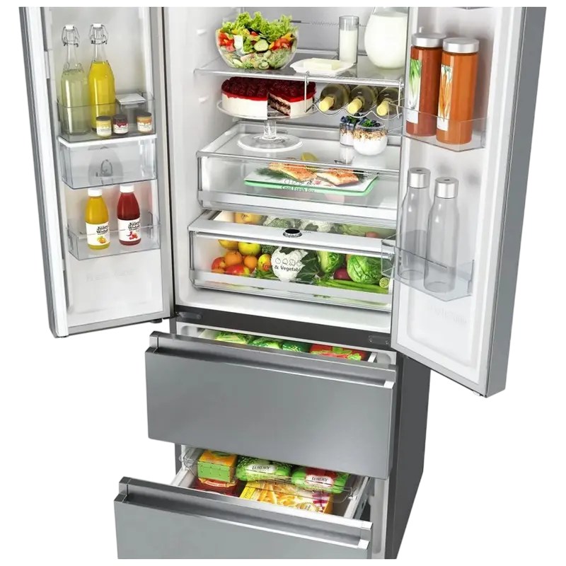 Frigider Hisense RF632N4WIE1, Oțel inoxidabil