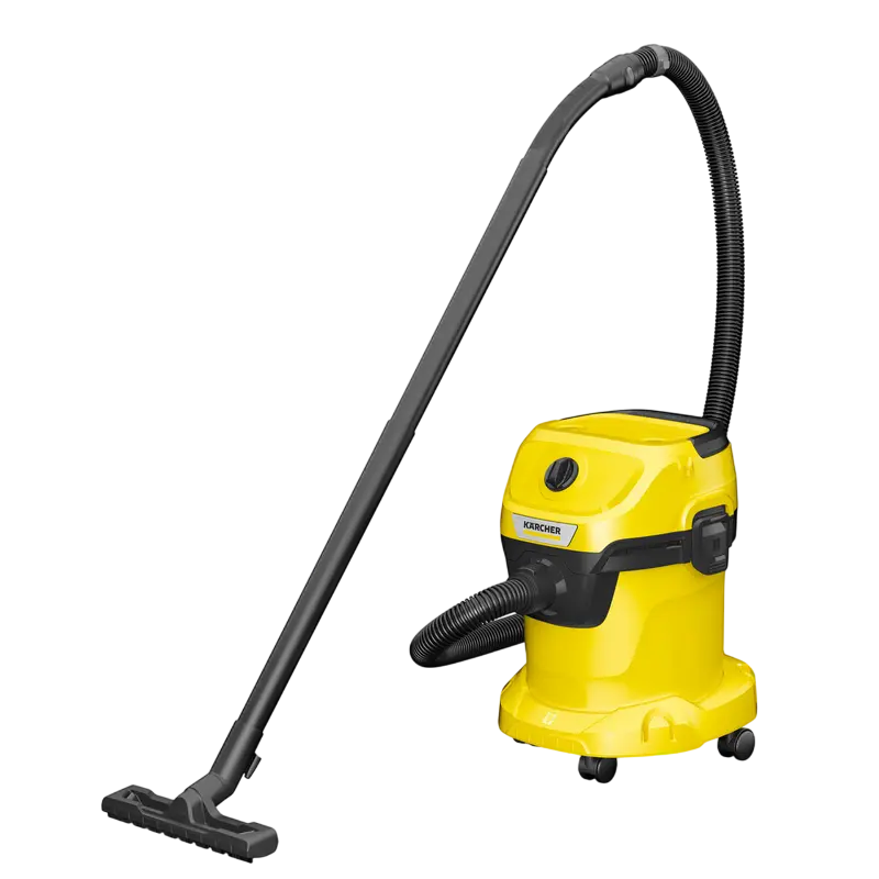 Aspirator Karcher WD 3 V-15/6/20 + Duza de podea DN 35, Galben